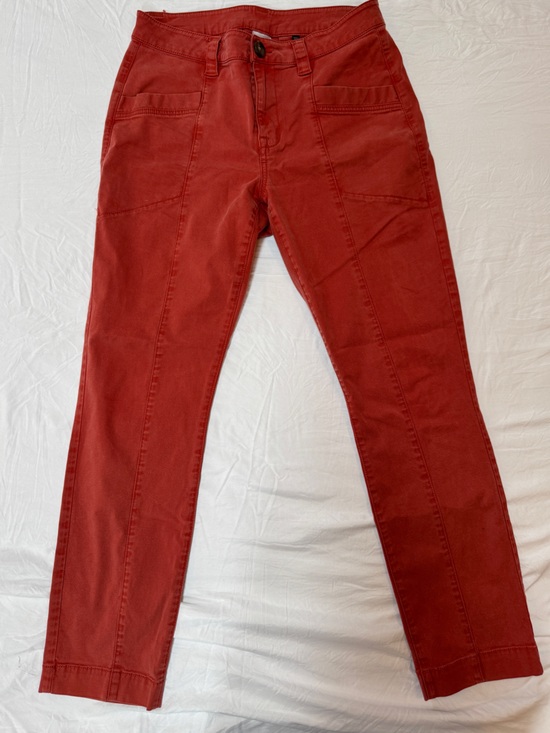 CAbi Pants - CAbi Straight Leg Pants in Rust Red